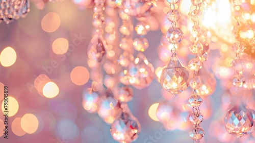 Defocused Enchanted Elegance Soft and hazy the background of the Crystal Carnival is adorned with grand crystal decor adding a touch of enchantment to the gl setting. .