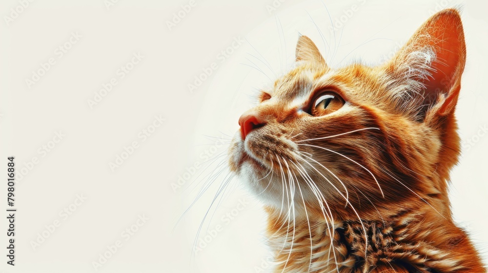 A stunning close-up portrait of a ginger cat with mesmerizing blue eyes and detailed fur texture. A stunning close-up portrait of a ginger cat with mesmerizing blue eyes and detailed fur texture.