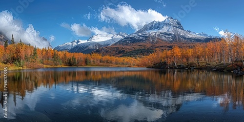 Breathtaking view in the mountains of Alaska