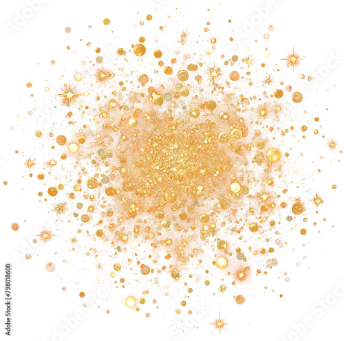 Gold glitter shiny sparking stardust