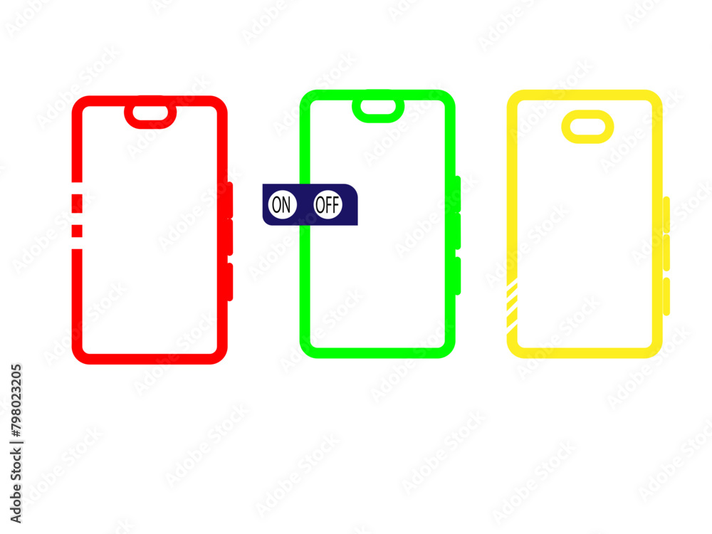 Smartphone with carousel interface post on social network. Social media design concept. Vector icon vector. Set of flat Phone and mobile phone symbol collection Smartphone with carousel interface post on social network. Social media design concept. Vector icon vector. Set of flat Phone and mobile phone symbol collection