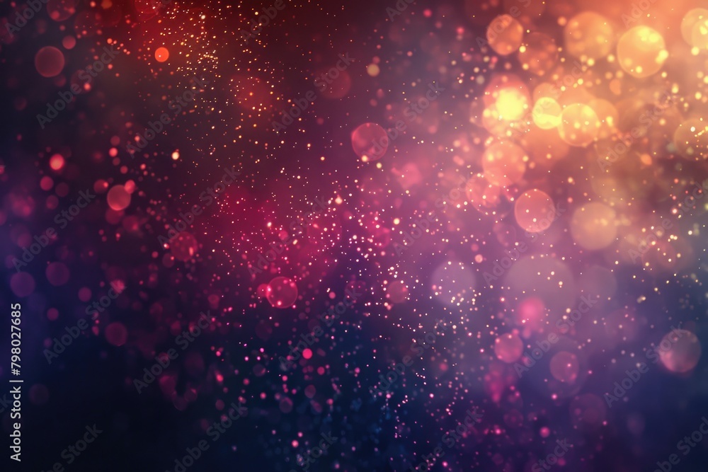 Glitter Abstract. Shiny Sparkling Lights Bokeh Background