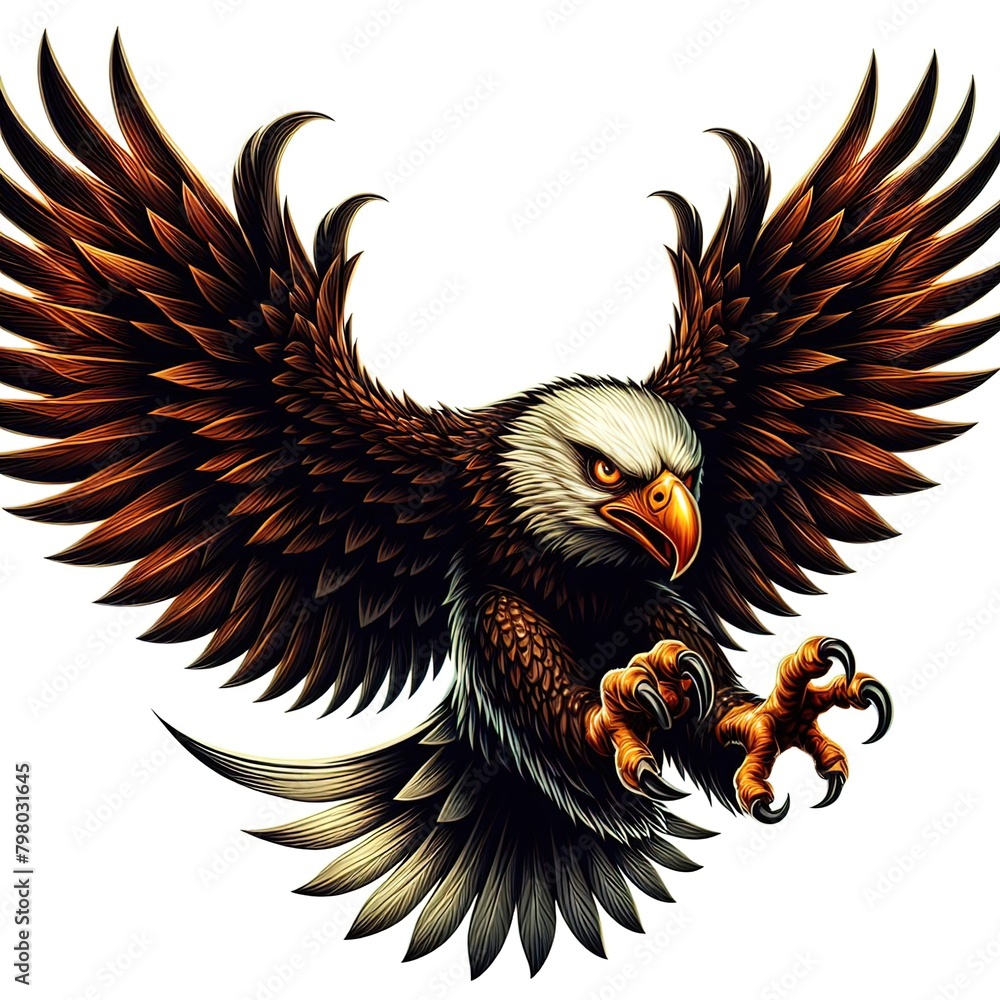 Obraz premium Eagle is hunting