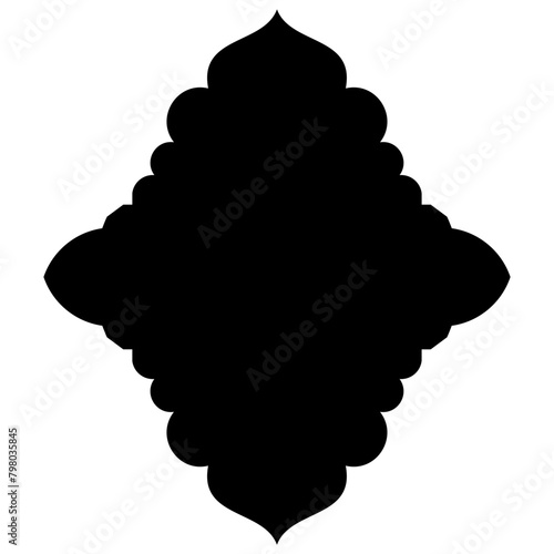 Islamic Label Emblem Shape Glyph Pictogram symbol visual illustration