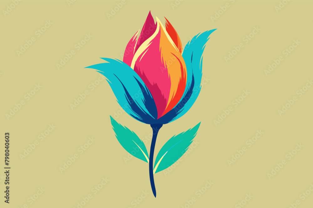 Regal calla lilies in a minimalist setting Illustration Regal calla lilies in a minimalist setting Illustration