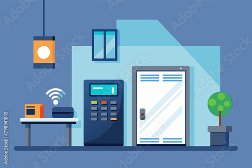 minimalist home security system with a single, inconspicuous control panel