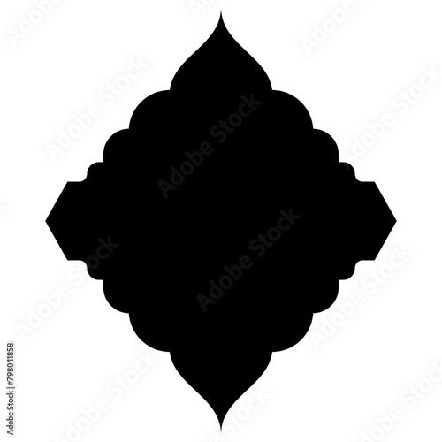 Islamic Label Emblem Shape Glyph Pictogram symbol visual illustration