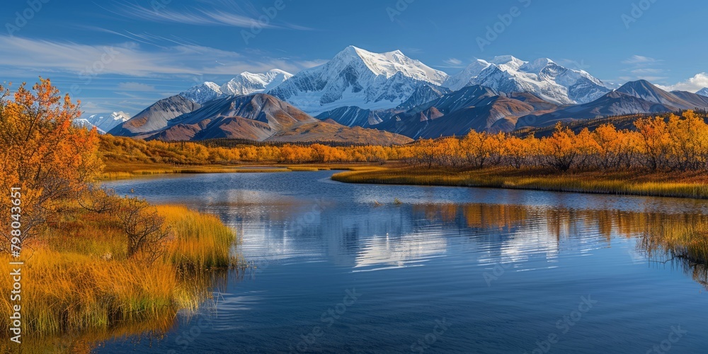 Breathtaking view of the mountains in Alaska Breathtaking view of the mountains in Alaska