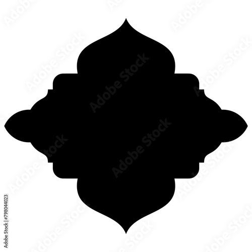 Islamic Label Emblem Shape Glyph Pictogram symbol visual illustration