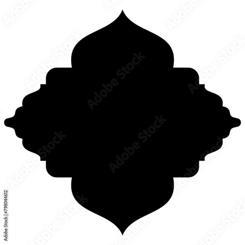 Islamic Label Emblem Shape Glyph Pictogram symbol visual illustration