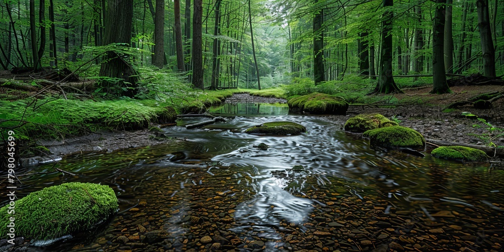 Obraz premium morning in the forest