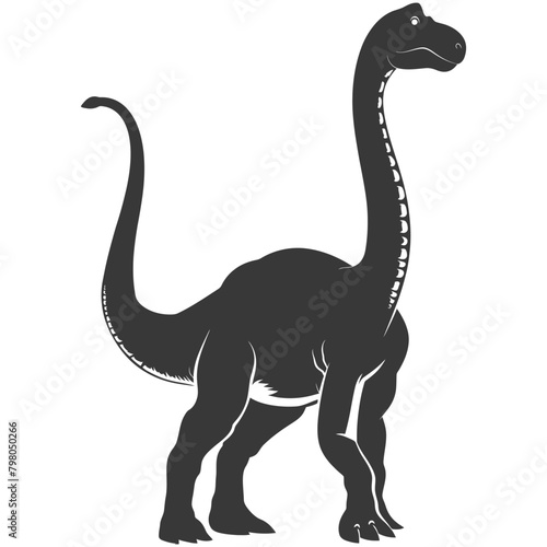Silhouette Prehistoric Dinosaur animal black color only © NikahGeh
