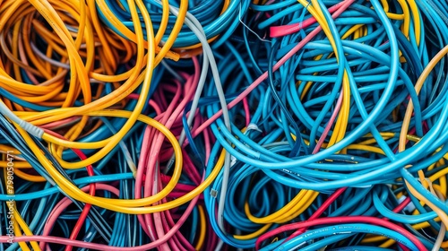 Wallpaper Mural A bunch of tangled wires in a pile Torontodigital.ca