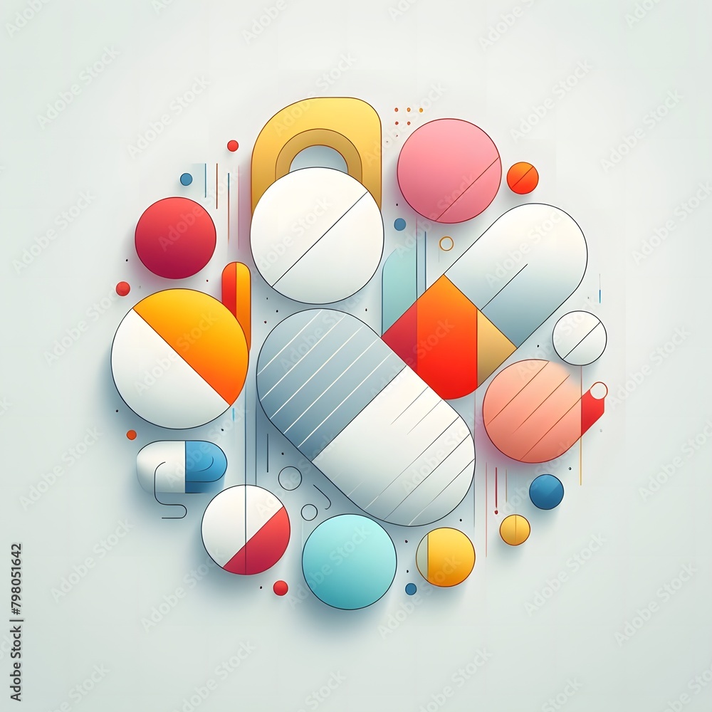 Vibrant Multicolored Pill Abstracts Captivating Images