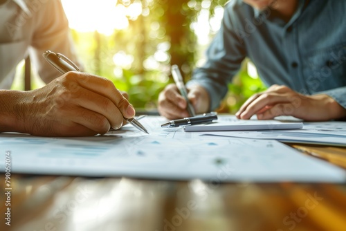 Wallpaper Mural Professional architect team working together on construction projects and design plans Torontodigital.ca