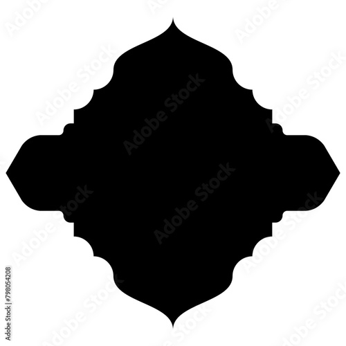 Islamic Label Emblem Shape Glyph Pictogram symbol visual illustration