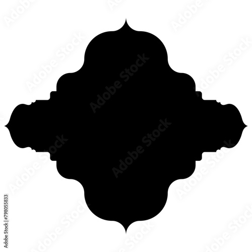 Islamic Label Emblem Shape Glyph Pictogram symbol visual illustration