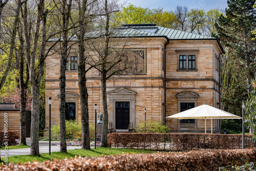 Historisches Gebäude Villa Wahnfried. Wohnhaus von Richard Wagner in Bayreuth (Deutschland, Bayern, Oberfranken) 