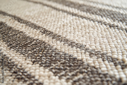 Flatweave stripe woven area rug.