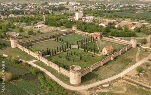 Aerial view of Kolagiri fortress in Georgia