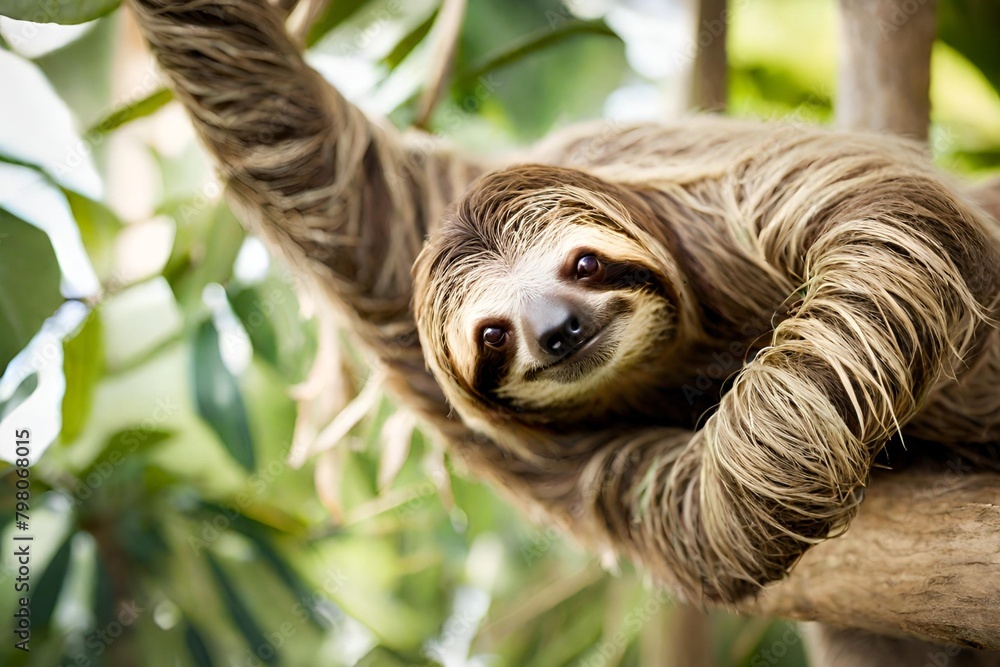 Fototapeta premium close up portrait of a lemur