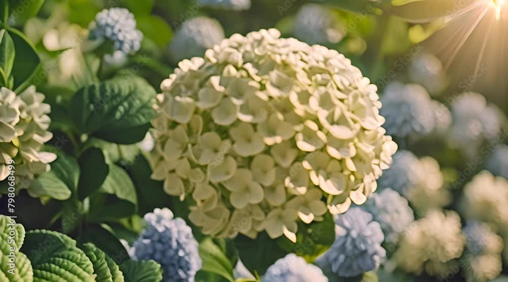 Morning Serenade: Witnessing Hydrangea's Bloom Morning Serenade: Witnessing Hydrangea's Bloom