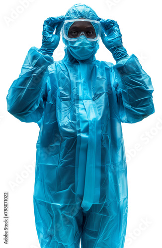 Protective suit against virus - ai generated image