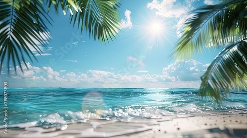 Background, summer concept, beach vacation. © MiguelAngel