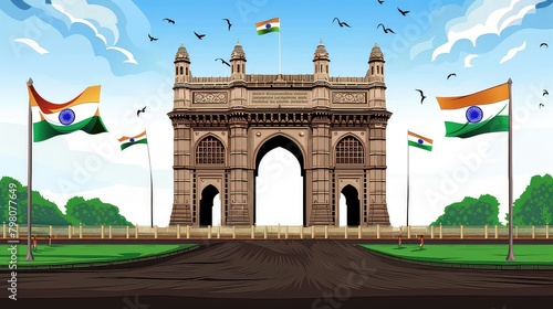 Gateway Of India Mumbai india independence day photo