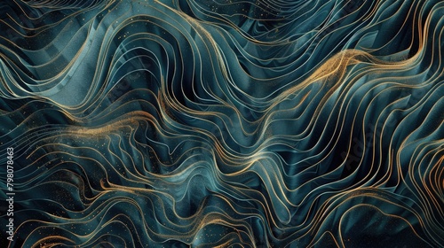 Close up view of a wavy surface  suitable for backgrounds and textures