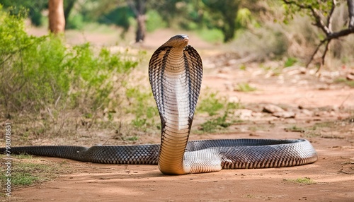 Giant King Cobra in the Wilderness