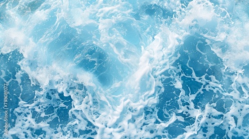 Mesmerizing blue water wave texture: captivating ocean background for design projects