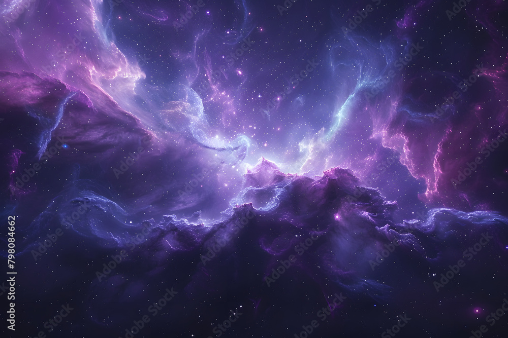 mesmerizing 3D illust illustration of a celestial nebula, with swirling clouds of gas mesmerizing 3D illust illustration of a celestial nebula, with swirling clouds of gas