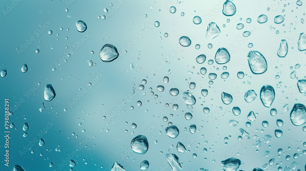 Texture of water drops behind glass Texture of water drops behind glass
