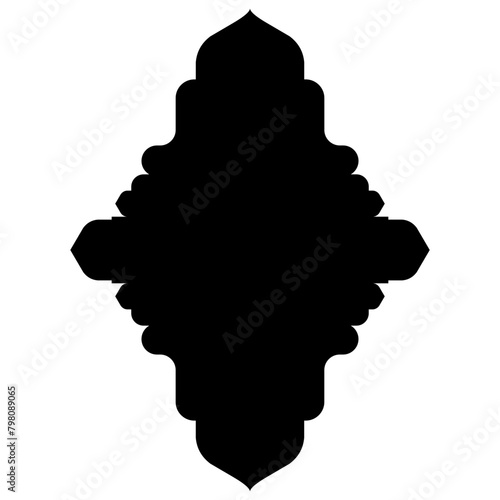 Islamic Label Emblem Shape Glyph Pictogram symbol visual illustration