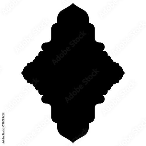 Islamic Label Emblem Shape Glyph Pictogram symbol visual illustration