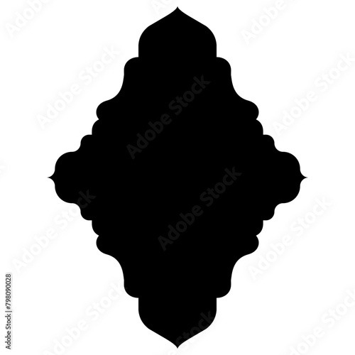 Islamic Label Emblem Shape Glyph Pictogram symbol visual illustration