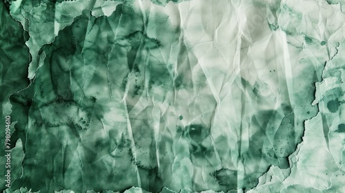Wallpaper Mural Watercolor art background. Old paper. Dark green and white texture for cards, flyers, poster, banner.	 Torontodigital.ca