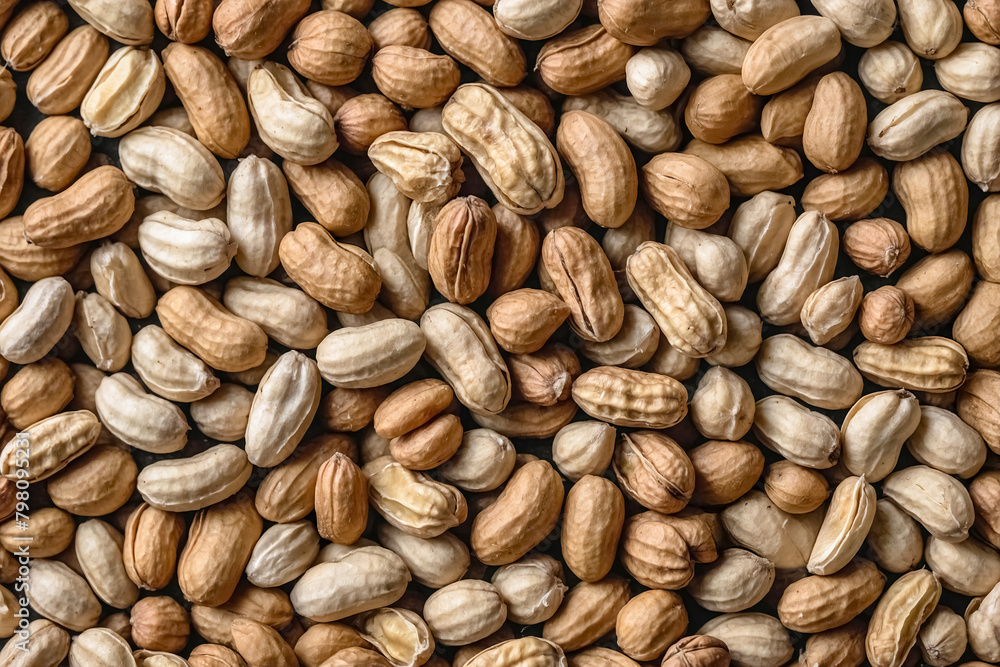 Close-Up View of Mixed Raw Nuts. background, texture Close-Up View of Mixed Raw Nuts. background, texture