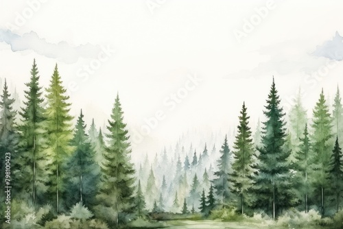 Empty forest view backgrounds landscape outdoors.