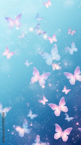 Butterflies in aesthetic glitter style backgrounds outdoors nature.