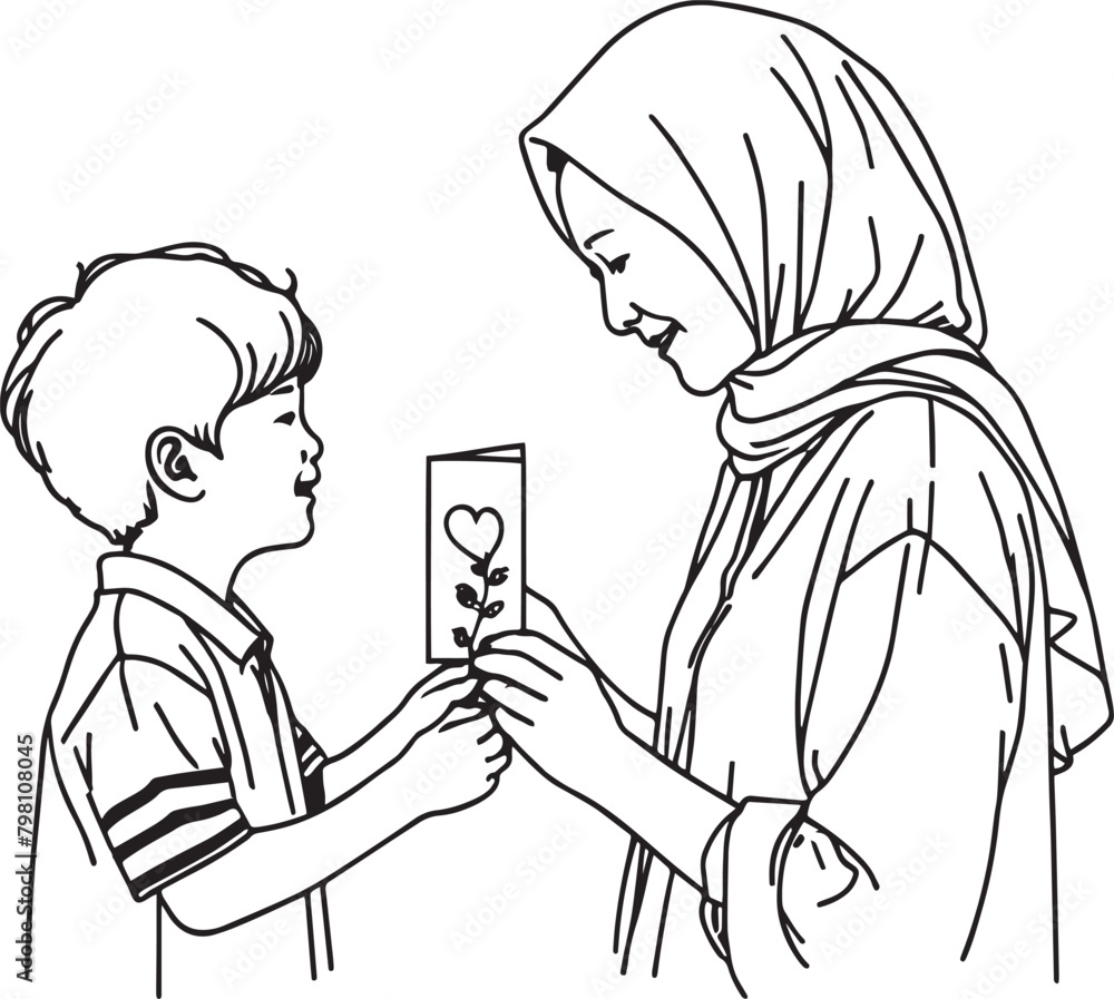 That lovely scene of the mother, Happy mothers Day, Vector illustration That lovely scene of the mother, Happy mothers Day, Vector illustration