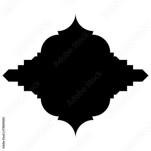 Islamic Label Emblem Shape Glyph Pictogram symbol visual illustration