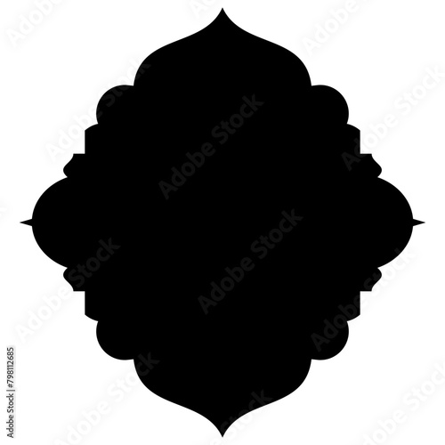 Islamic Label Emblem Shape Glyph Pictogram symbol visual illustration