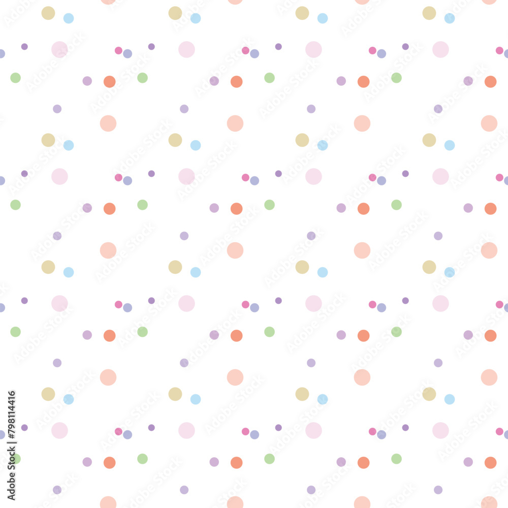 Texture with circles. Splash effect banner. Dotted abstract illustration with blurred drops of rain. Seamless pattern for fabric, textile