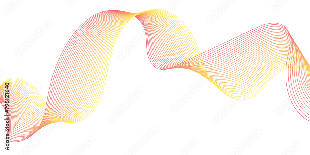 Abstract backdrop with red,yellow color wave gradient lines on white background. Modern technology background, wave design. Vector illustration. Abstract backdrop with red,yellow color wave gradient lines on white background. Modern technology background, wave design. Vector illustration.