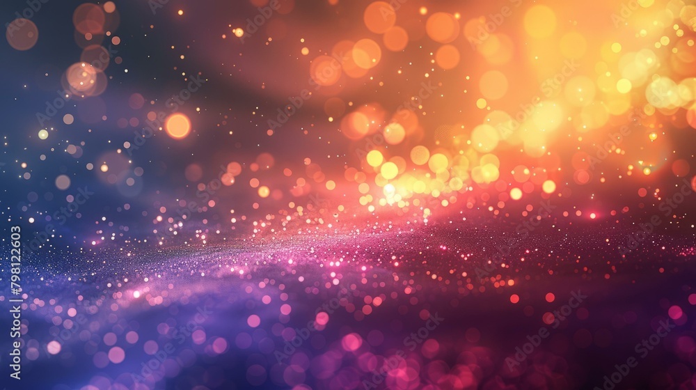 Fototapeta premium b'Colorful glowing particles background'