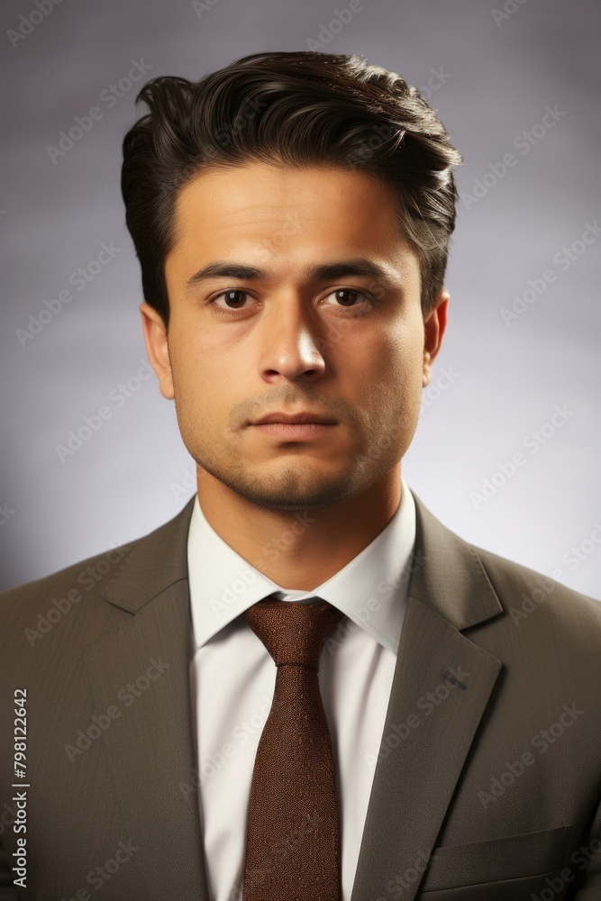 b'Headshot of a young professional man wearing a suit and tie' b'Headshot of a young professional man wearing a suit and tie'
