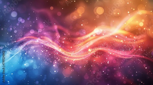 b Colorful Wavy Shiny Background 