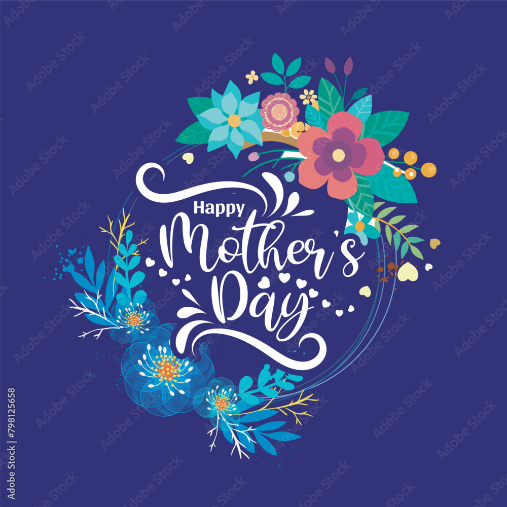 Set of vector cards for Mother's day Set of vector cards for Mother's day